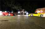 Duas Ferrari F50 fazem cabo de guerra