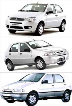 Terceira geração do modelo (superior) é considerada uma das mais bem resolvidas em estilo. Hatchback compacto da Fiat foi lançado em 1996 (abaixo), sendo reestilizado quatro anos depois (meio) Terceira geração do modelo (superior) é considerada uma das mais bem resolvidas em estilo. Hatchback compacto da Fiat foi lançado em 1996 (abaixo), sendo reestilizado quatro anos depois (meio)