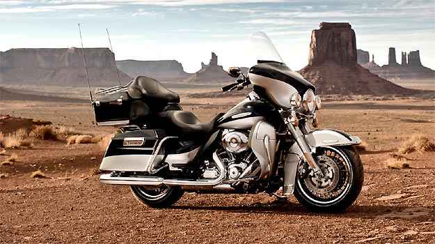 A Electra Glide Ultra Limited � apropriada para longas viagens