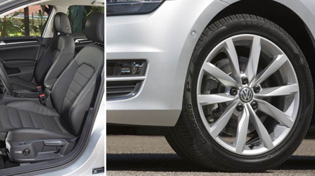 Bancos dianteiros têm ajuste de altura e formato anatômico e rodas com novos desenhos esportivos (Volkswagen / Divulgação) Bancos dianteiros têm ajuste de altura e formato anatômico e rodas com novos desenhos esportivos (Volkswagen / Divulgação)
