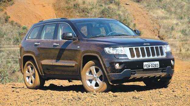 O Jeep Grand Cherokee Limited V6 3.0 a diesel tem preço sugerido de R$ 219.900 (Marlos Ney Vidal/EM/D.A Press) O Jeep Grand Cherokee Limited V6 3.0 a diesel tem preço sugerido de R$ 219.900 (Marlos Ney Vidal/EM/D.A Press)