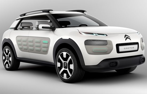O crossover futurista chama a ateção pela placa cinza (Citroen/divulgação) O crossover futurista chama a ateção pela placa cinza (Citroen/divulgação)