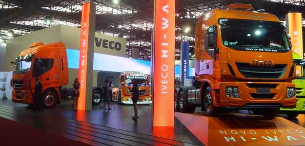 Destaque da Iveco é para o extrapesado Stralis Hi-Way (Bruno Vasconcelos/DP/DA Press)