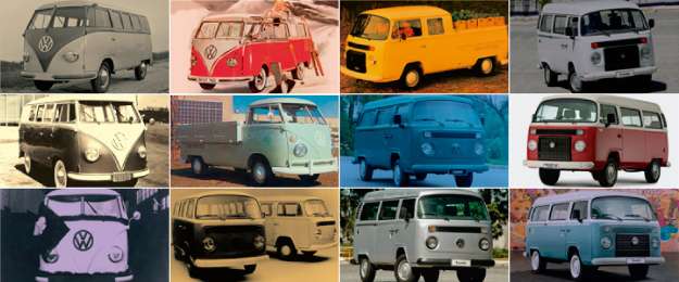 Clique e conheça a história da Kombi no Brasil! (Arte/Soraia Piva) Clique e conheça a história da Kombi no Brasil! (Arte/Soraia Piva)