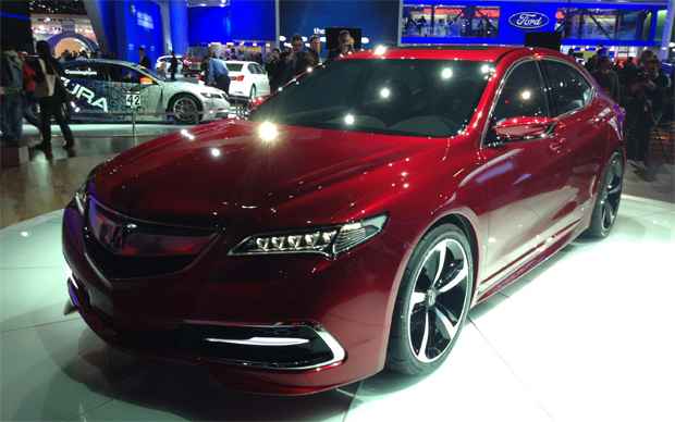 ACURA TLX PROTOTYPE
Apresentado sob a forma de um protótipo, o sedã médio TLX tem como missão substituir não somente o TL, mas também o TSX (Marcus Celestino/EM/D.A. Press ) ACURA TLX PROTOTYPE
Apresentado sob a forma de um protótipo, o sedã médio TLX tem como missão substituir não somente o TL, mas também o TSX (Marcus Celestino/EM/D.A. Press )