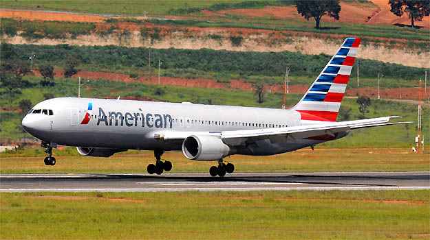 Boeing 767 da American Airlines foi obrigado a pousar em Manaus (Euler Junior/EM/D.A PRESS) Boeing 767 da American Airlines foi obrigado a pousar em Manaus (Euler Junior/EM/D.A PRESS)