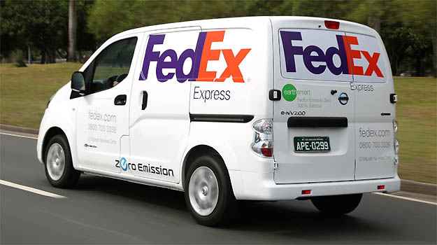 Furgão elétrico foi usado pela FedEx no Rio de Janeiro Furgão elétrico foi usado pela FedEx no Rio de Janeiro