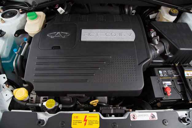 Motor 2.0 16V rende até 138 cavalos (Chery Divulgação) Motor 2.0 16V rende até 138 cavalos (Chery Divulgação)