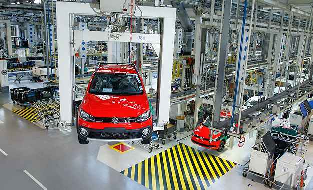 Produção em março chegou a 254.019 unidades, queda de 17,7% ante março do ano passado (Volkswagen/Divulgação) Produção em março chegou a 254.019 unidades, queda de 17,7% ante março do ano passado (Volkswagen/Divulgação)