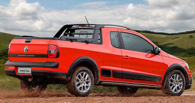 Saveiro ganhou controle eletrônico de estabilidade (ESC), de tração (ASR) e freios ABS com função off-road (Volkswagen/Divulgação) Saveiro ganhou controle eletrônico de estabilidade (ESC), de tração (ASR) e freios ABS com função off-road (Volkswagen/Divulgação)