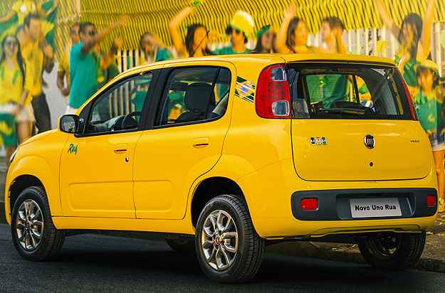 E se o Brasil for mal na Copa? Será que o Uno Rua vai emplacar? (Fiat/Divulgação) E se o Brasil for mal na Copa? Será que o Uno Rua vai emplacar? (Fiat/Divulgação)