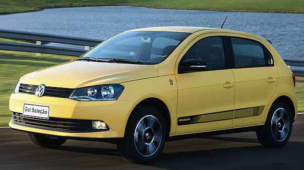 E uma das versões do Gol é justamente em homenagem ao Brasil... (Volkswagen/Divulgação) E uma das versões do Gol é justamente em homenagem ao Brasil... (Volkswagen/Divulgação)