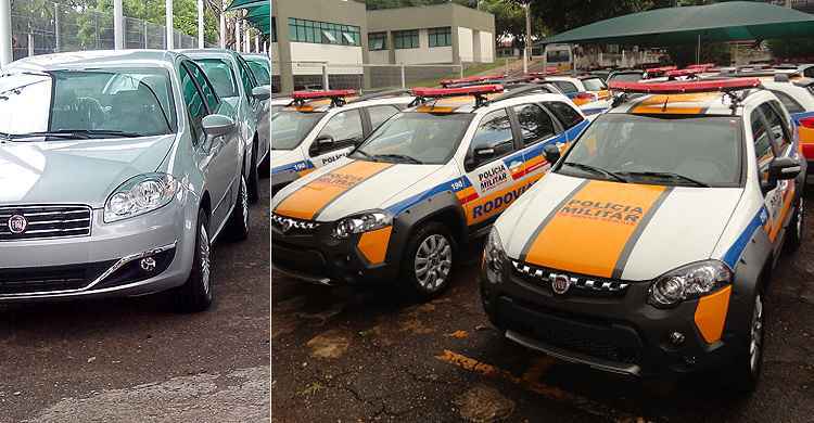 Fiat saiu vencedora ao oferecer menor preço em licitação da PMMG - Fotos: Anônimo/DAL PMMG